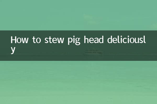 Come stufare deliziosamente la testa di maiale