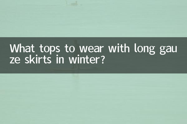 Quels hauts porter avec des jupes longues en gaze en hiver ?