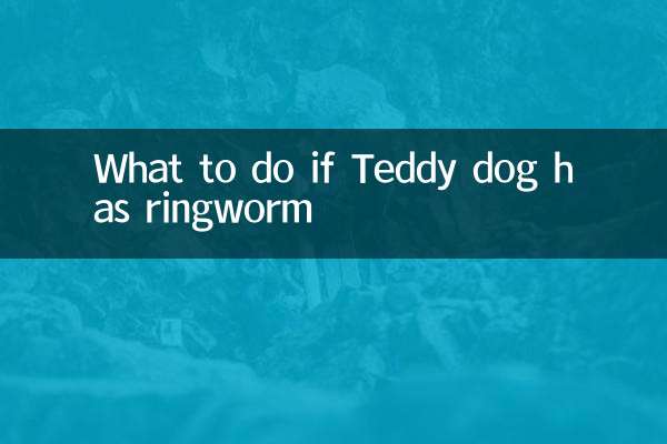 Cosa fare se il cane Teddy ha la tigna