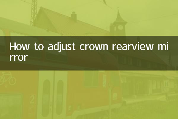 クラウンバックミラーの調整方法