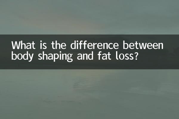 Qual è la differenza tra modellamento del corpo e perdita di grasso?