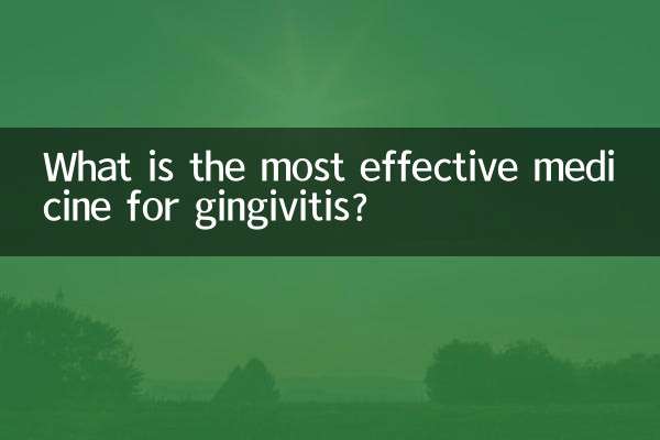What is the most effective medicine for gingivitis?