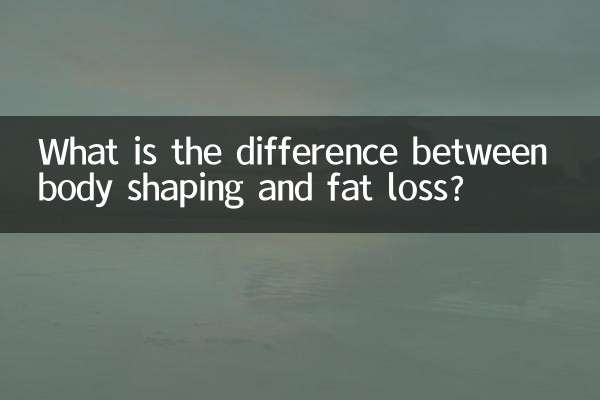 Qual è la differenza tra modellamento del corpo e perdita di grasso?