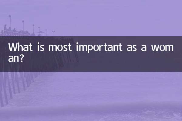 ¿Qué es lo más importante como mujer?