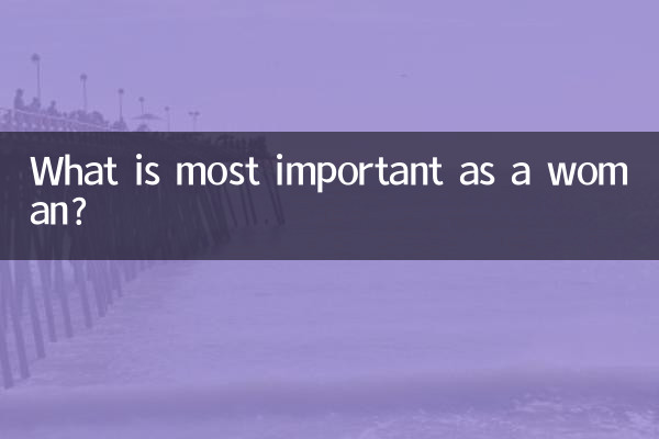 ¿Qué es lo más importante como mujer?