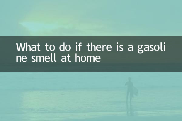 What to do if there is a gasoline smell at home