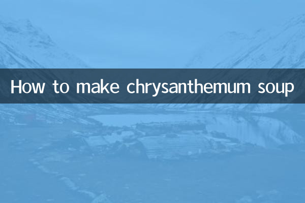 طرز تهیه سوپ گل داوودی