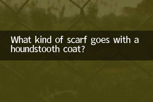 Welcher Schal passt zu einem Mantel mit Hahnentrittmuster?