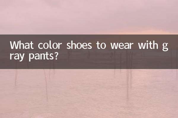 What color shoes to wear with gray pants?
