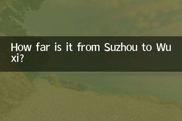 How far is it from Suzhou to Wuxi?