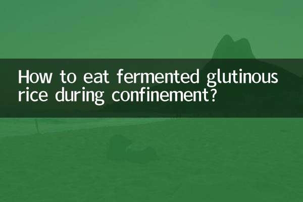 Как есть ферментированный клейкий рис во время заключения?