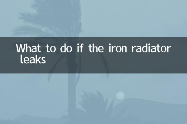 Cosa fare se il radiatore in ferro perde