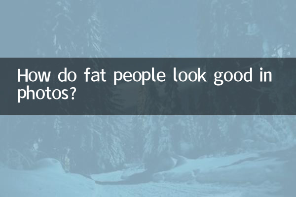 Comment les personnes grosses sont-elles belles sur les photos ?