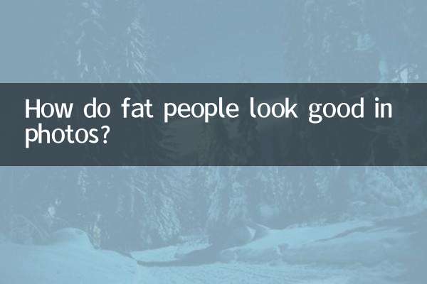 뚱뚱한 사람은 사진에서 어떻게 잘 보이나요?