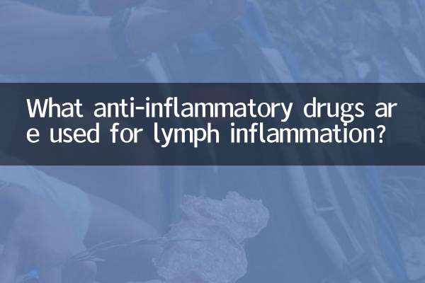 Welche entzündungshemmenden Medikamente werden bei Lymphentzündungen eingesetzt?