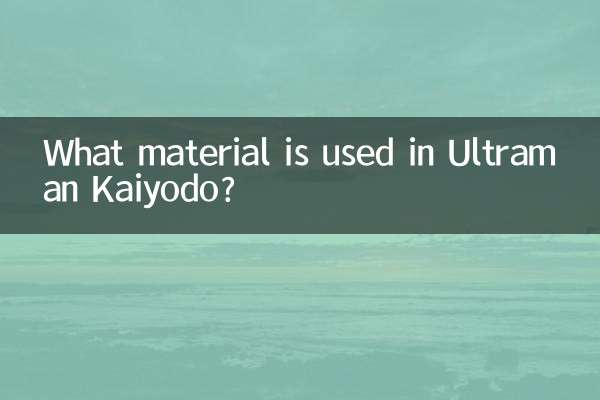 چه موادی در Ultraman Kaiyodo استفاده شده است؟