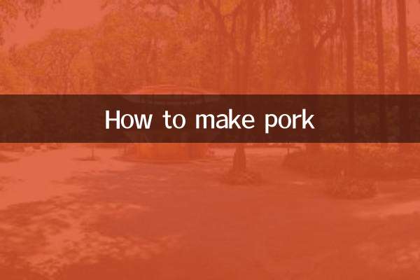 طرز تهیه گوشت خوک