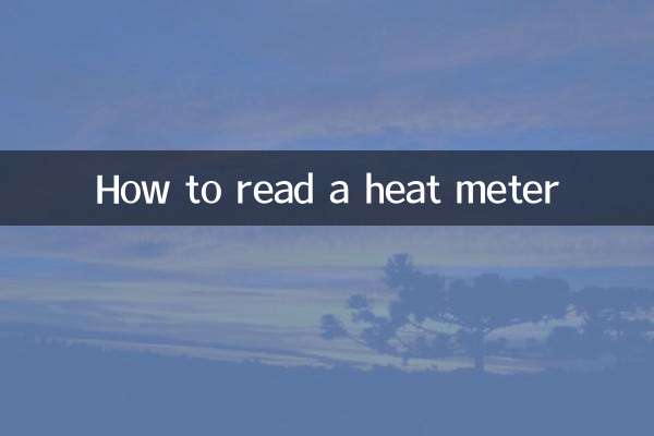 열량계 읽는 방법