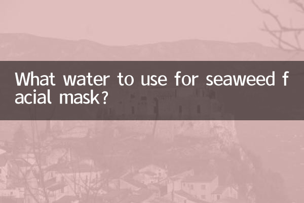 泡海藻面膜用什么水