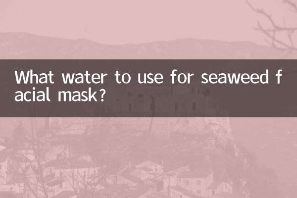 泡海藻面膜用什么水