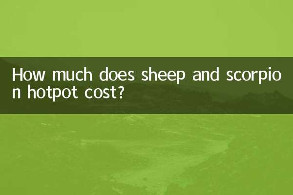 Combien coûte la fondue de mouton et de scorpion ?