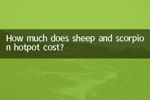 Combien coûte la fondue de mouton et de scorpion ?