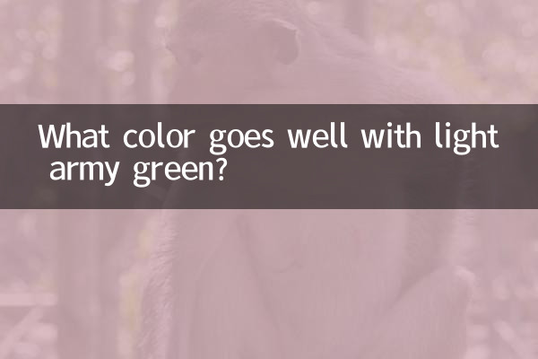 Welche Farbe passt zu hellem Armeegrün?