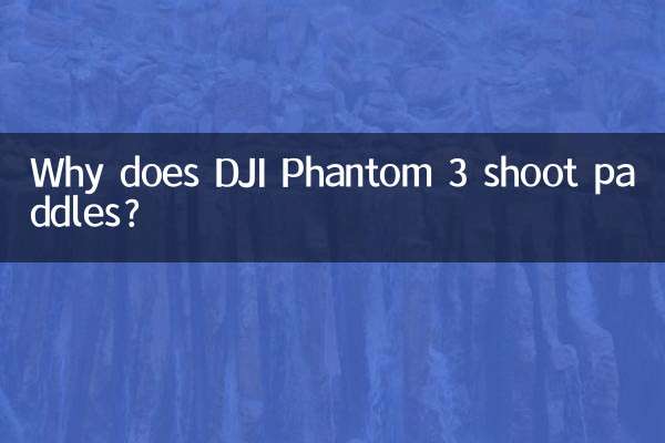 Por que o DJI Phantom 3 dispara remos?