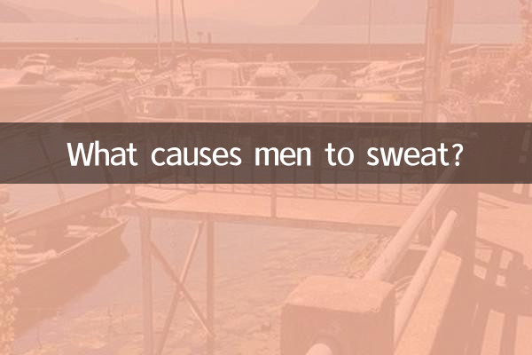 ¿Qué causa que los hombres suden?