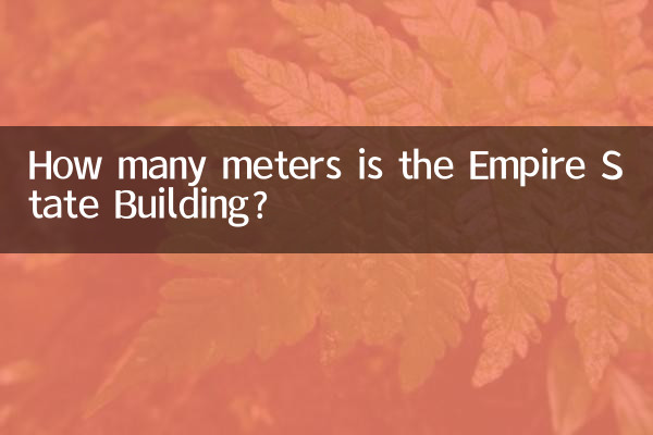 Combien de mètres mesure l’Empire State Building ?