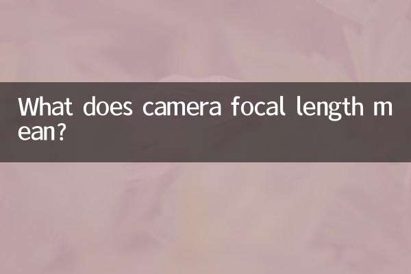 Cosa significa la lunghezza focale della fotocamera?