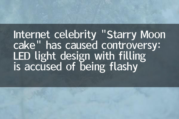 インターネットの有名人の「星空の月明け」は論争を引き起こしました:詰め物のあるLEDライトデザインは派手であると非難されています