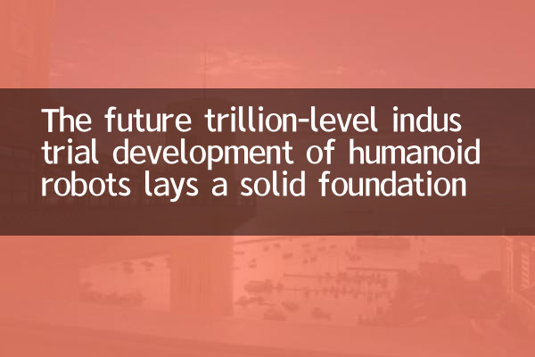 Промышленное развитие гуманоидных роботов на уровне Триллиона.