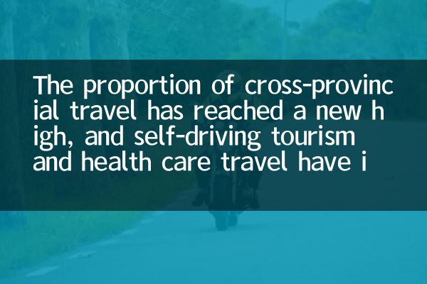 Доля кросс-провинциальных путешествий достигла нового высокого уровня, а самостоятельное вождение туризма и поездок в здравоохранение значительно увеличилось