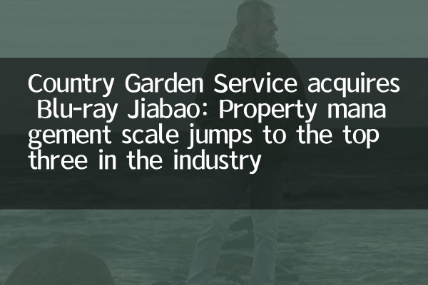 Служба Country Garden приобретает Blu-ray jiabao: шкала управления недвижимостью поднимается в первую тройку в отрасли