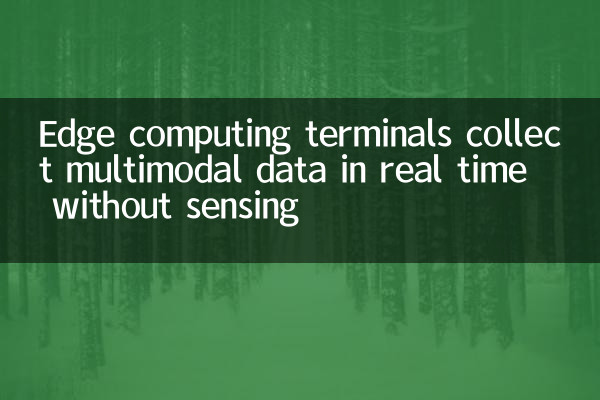 I terminali di calcolo dei bordi raccolgono dati multimodali in tempo reale senza rilevare