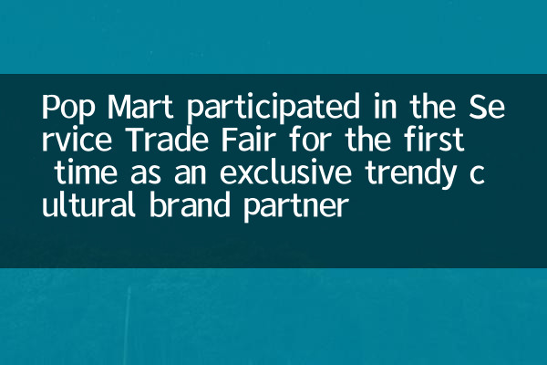 Pop Mart ha partecipato alla fiera del servizio per la prima volta come partner di marchio culturale alla moda esclusivo