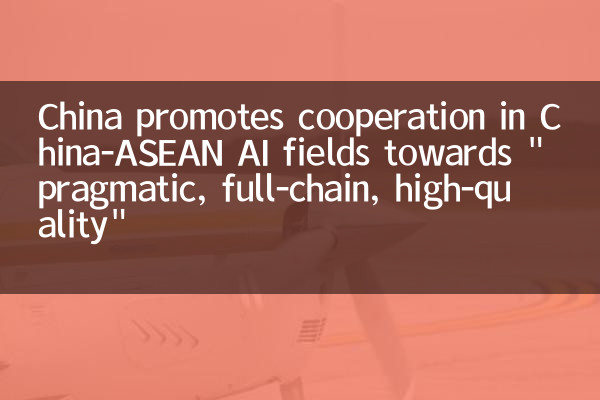 Китай способствует сотрудничеству в Китай-азиатских областях ИИ в направлении «прагматичности, полного цепочка, высококачественного».