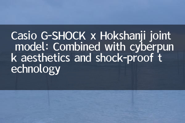 Casio G-Shock X Hokshanji 공동 모델 : 사이버 펑크 미학 및 충격 방지 기술과 결합