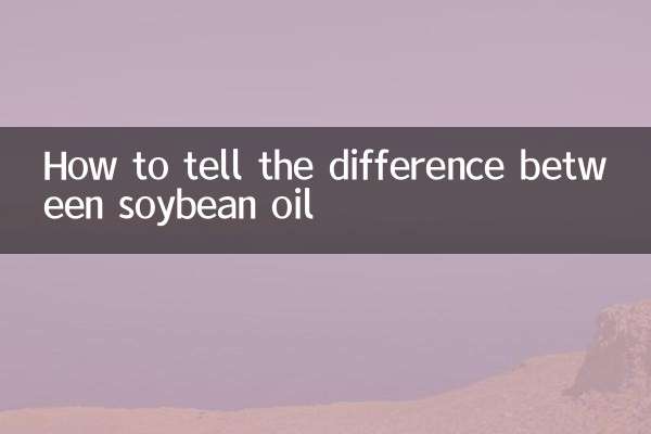 Cómo notar la diferencia entre el aceite de soja