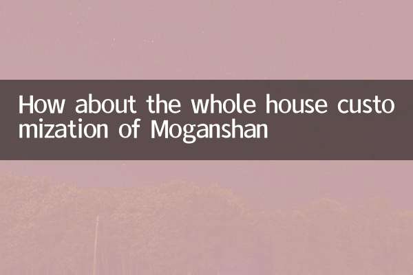Wie wäre es mit der gesamten Hausanpassung von Moganshan