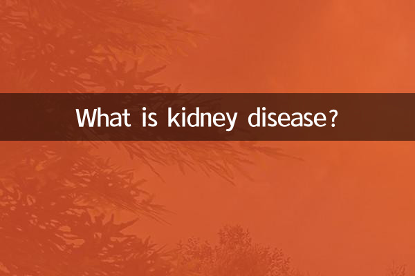 What is kidney disease?