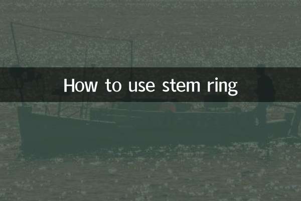Come usare l'anello dello stelo