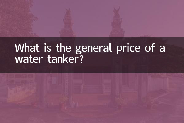 Wie hoch ist der allgemeine Preis für einen Wassertanker?