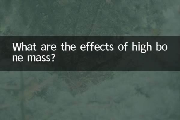 What are the effects of high bone mass?