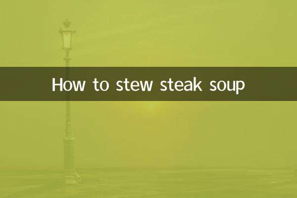 Wie man Steaksuppe schmort