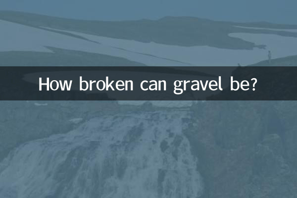 How broken can gravel be?