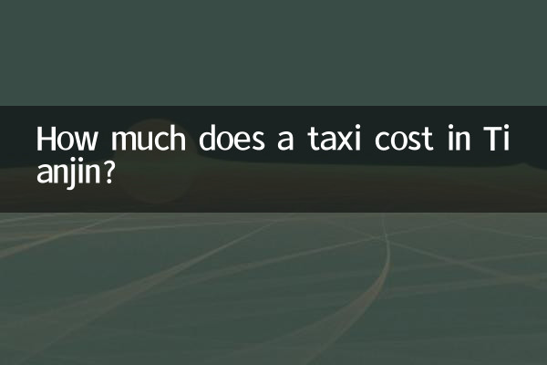 How much does a taxi cost in Tianjin?