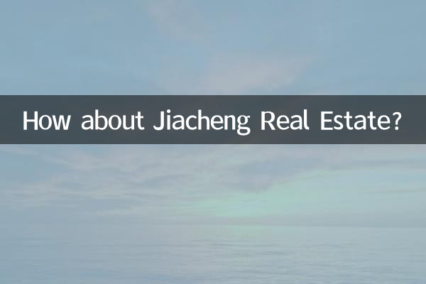 Wie wäre es mit Jiacheng Real Estate?
