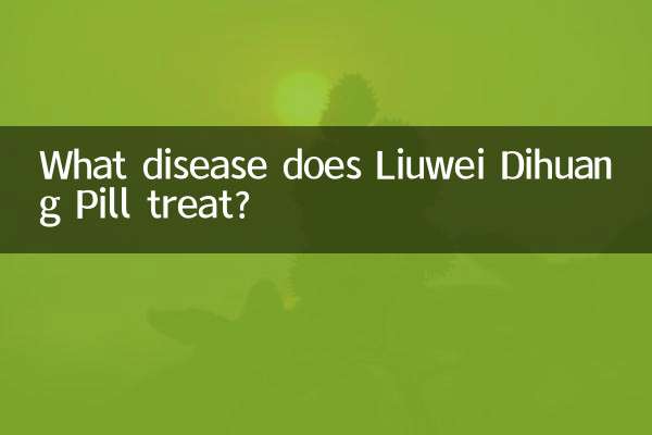 ¿Qué enfermedad trata la píldora Liuwei Dihuang?